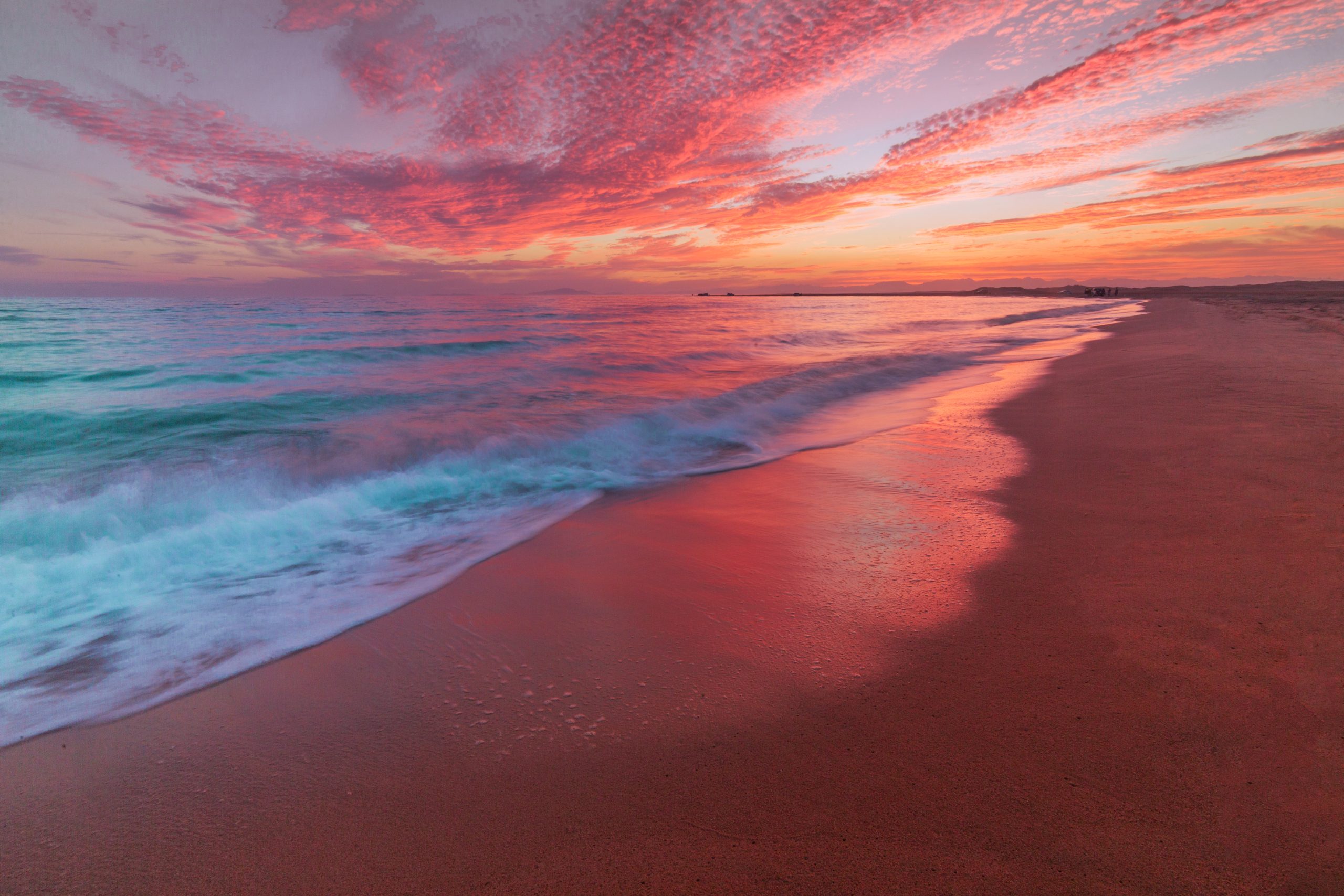 Sunset from the shores of Neom, Saudi Arabia